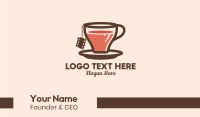 Film Tea Cup  Business Card