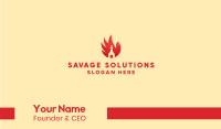 Chicken Wing Hot Sauce Business Card Image Preview