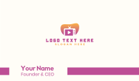 TV Channel Video Media Business Card
