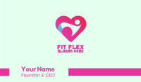Healthy Person Heart  Business Card