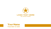 Gold Star Circle  Business Card