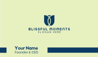 Blue Tulip Flower Business Card Image Preview