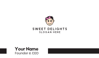 Cute Happy Girl Child Business Card