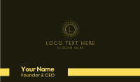 Yellow Sun Lettermark Business Card