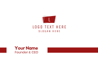 Geometric Business Lettermark Business Card