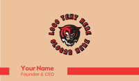 Tiger Mask Man Gaming Business Card Design