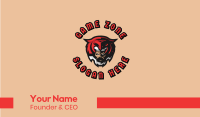 Tiger Mask Man Gaming Business Card Image Preview