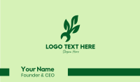 Natural Mechanical Leaf Business Card Design