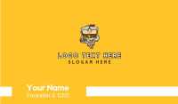 Burger Diner Mascot  Business Card