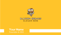 Burger Diner Mascot  Business Card Image Preview