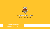 Burger Diner Mascot  Business Card