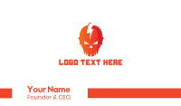 Lightning Skull Business Card Design