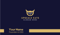 Golden Owl Mascot Business Card Image Preview