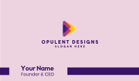 Colorful Media Player Business Card Image Preview