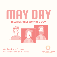 Hey! May Day! Instagram Post Design