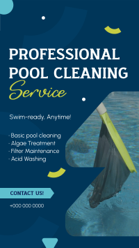 Professional Pool Cleaning Service Instagram Reel