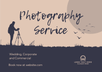 Professional Photographer  Postcard