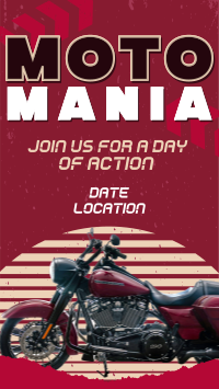 Moto Mania Rough Instagram Reel Design