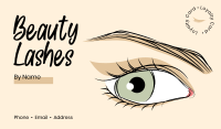 Beautiful Lashes Business Card