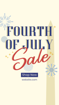 4th of July Text Sale Instagram Story