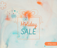 Holiday Sale Orange Facebook Post