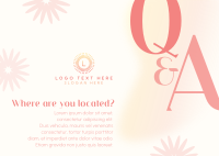 Chic Q & A Postcard