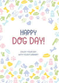 Dog Day Heart Poster