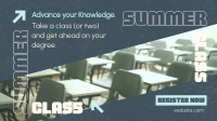 College Summer Class Facebook Event Cover Image Preview