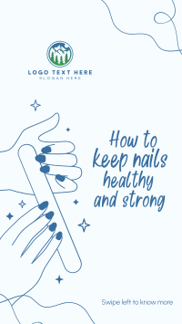 How to keep nails healthy Instagram Story