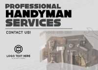 Modern Handyman Service Postcard Design