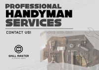 Modern Handyman Service Postcard