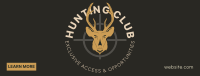 Hunting Club Deer Facebook Cover