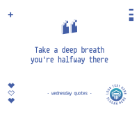 Wednesday Pixel Quote Facebook Post Design