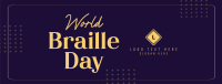 International Braille Day Facebook Cover