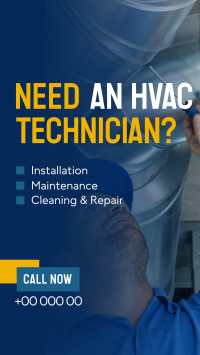 HVAC Technician Instagram Story