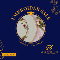 Embroidery Sale Linkedin Post