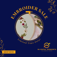 Embroidery Sale Linkedin Post