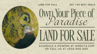 Elegant Land For Sale Facebook Event Cover