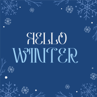 Cold Hugs And Snowflake Linkedin Post Design