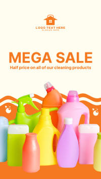 Mega Sale Cleaning Products Instagram Story