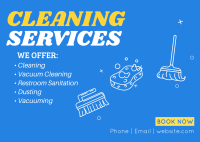 Professional Cleaning Service Postcard