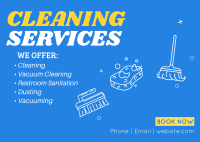 Professional Cleaning Service Postcard Image Preview