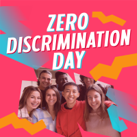 Playful Zero Discrimination Day Linkedin Post