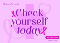 Cancer Prevention Check Postcard