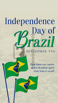 Minimalist Independence Day of Brazil Facebook Story