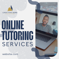 Online Tutor Services Instagram Post Design