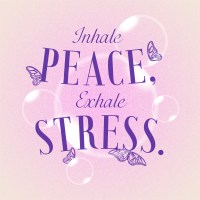 Relaxation Breathing  Quote Instagram Post Design