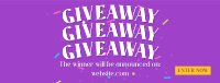 Confetti Giveaway Announcement Facebook Cover