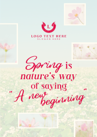 Spring Quote Flyer Design