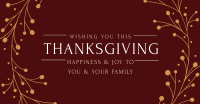 Thanksgiving Greeting Facebook Ad